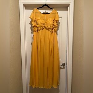 Marigold Azazie Bridesmaid Dress